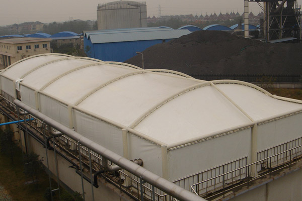 污水加盖膜结构